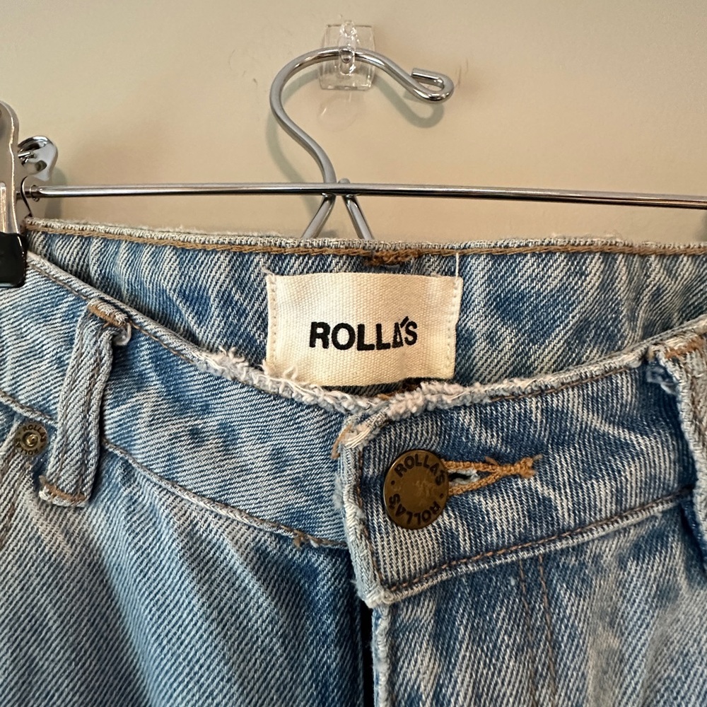 Rolla’s Wide Leg Light Wash Jeans